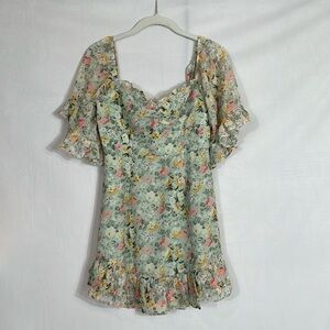 Hello Molly Floral Mini Dress Size S US4 EUC